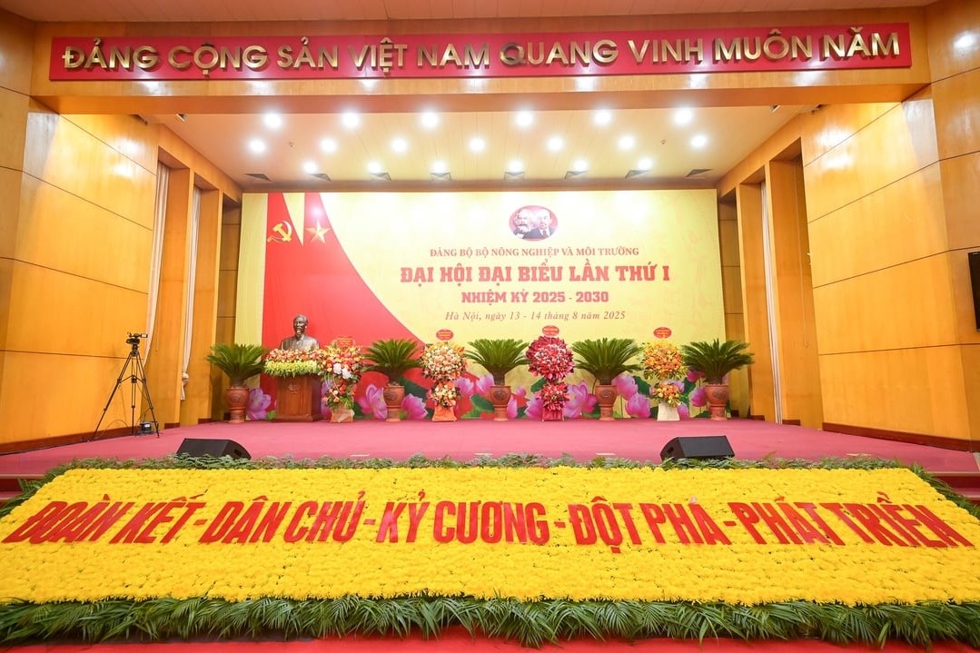 Đại hội Đảng bộ Bộ Nông nghiệp và Môi trường lần thứ I, nhiệm kỳ 2025-2030